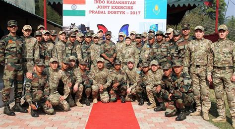 India-Kazakhstan Army joint military training exercise PRABAL DOSTYK ...