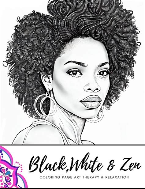 Updated Beautiful Black Woman With Hoop Earrings And Fly Hair Etsy In 2024 Drawings Of Black