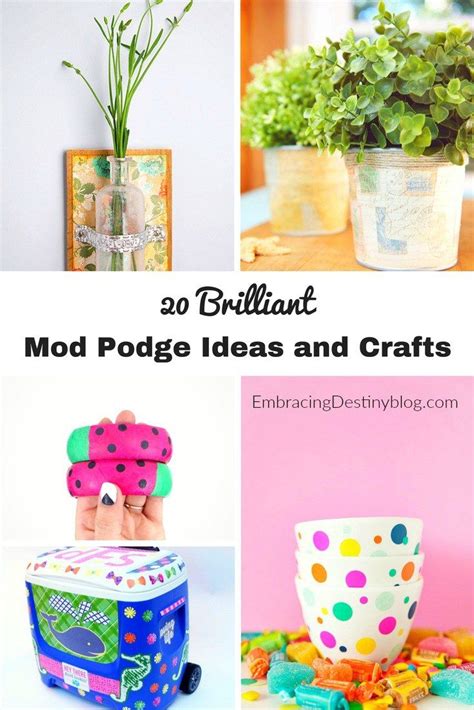 20 Brilliant Mod Podge Crafts And Ideas Heart And Soul Homeschooling