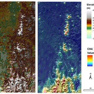 Lorri Mvic Dem And Leisa Ch Integrated Band Depth Map Overlain On The