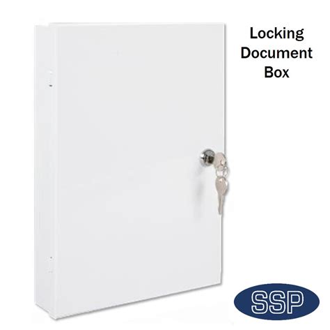 Lockable Wall Mounted Important Document Cabinet A Size Ssp Direct