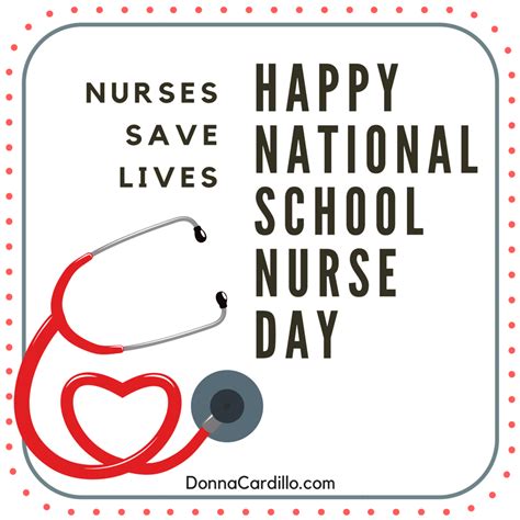 Happy National School Nurse Day School Nurses Save Lives National