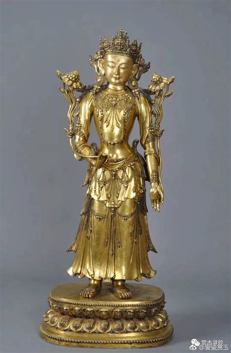 Gilt Bronze Standing Statue Of Bodhisattva Avalokiteshvara Yongle