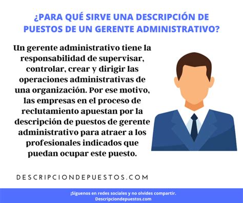 Descripción De Puestos Gerente Administrativo Guía Fácil