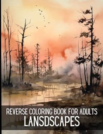 Amazon Reverse Coloring Book For Adults Landscapes Reverse