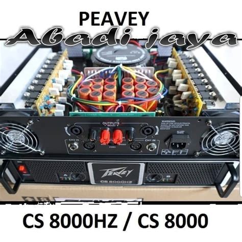 Jual Power Peavey CS 8000 HZ Amplifier Peavey CS 8000HZ GRADE AA