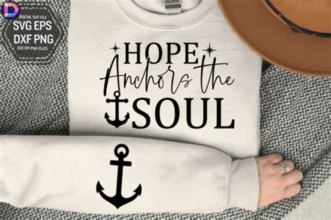 1 Hope Anchors The Soul Sleeve Svg Designs Graphics