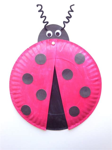 Turtle Paper Plate Craft Template Ladybug Paper Plate Craft For Kids