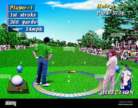 Pebble Beach Golf Links Sega Saturn Videogame Editorial Use Only