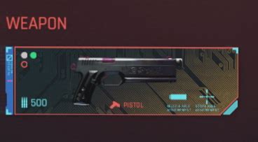 Iconic Weapons List Cyberpunk 2077 Wiki Guide