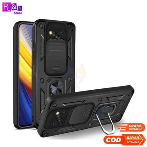 Jual Case Xiaomi Poco X3 X3 Pro X3 NFC X3 GT Military Slide Camera