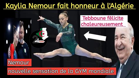 Tebboune félicite Kaylia Nemour fierté de l Algérie et étoile