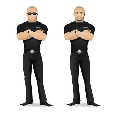 11 159 Security Guard Cartoon Vector Images Depositphotos