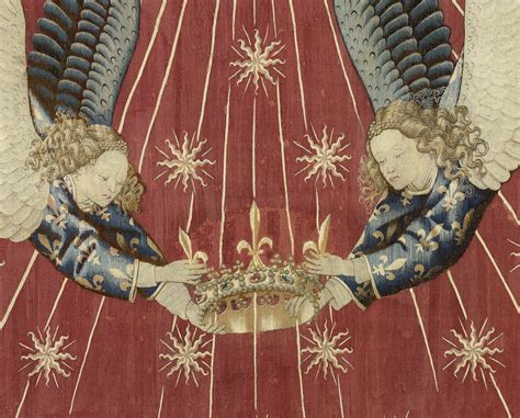 Dais De Charles VII Deux Anges Tenant Une Couronne Louvre Collections