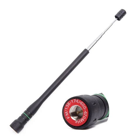 Ar Telescopic Sma Male Vhf Uhf Dual Band Antenna For Yaesu Vx R