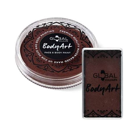 Global Colours Brown Face Bodyart Cake Paint