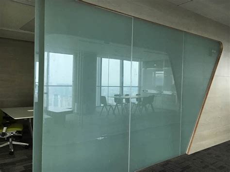 Smart Switchable Glass Project In Taikoo Hui Office Partition Privacy