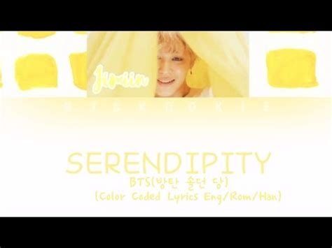 BTS JIMIN Intro Serendipity Color Coded Lyrics Eng Rom Han YouTube