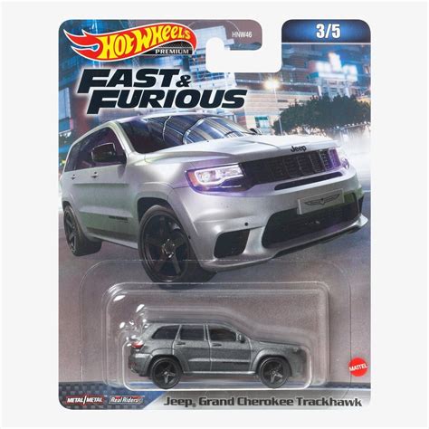 Коллекционная машинка Hot Wheels Fast and Furious Premium Series Jeep Grand Cherokee Trackhawk