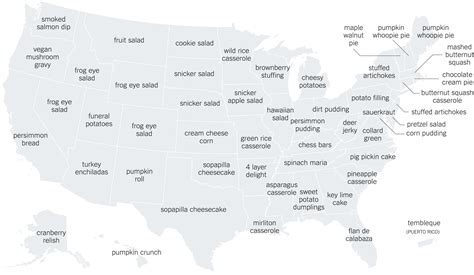 The Thanksgiving Recipes Googled in Every State - The New York Times