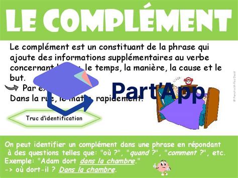 Part App Constituants De La Phrase De Base Affiches