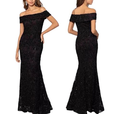 Xscape Dresses Xscape Off The Shoulder Sequin Lace Trumpet Gown