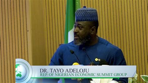 Goodwill Message By Dr Tayo Aduloju Rep Nigerian Economic Summit