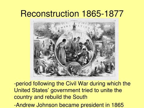 Ppt The South The Civil War And Reconstruction Powerpoint