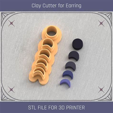 Moon Phases Clay Cutter Etsy