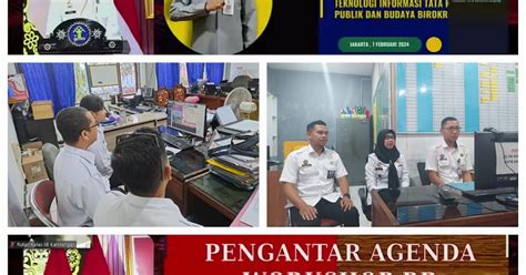 Tim ZI Rutan Kandangan Mengikuti Workshop Reformasi Birokrasi Via Virtual