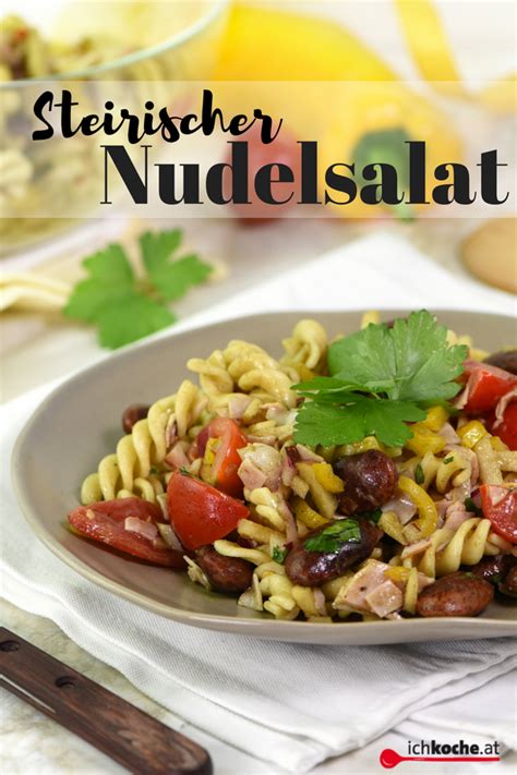 Steirischer Nudelsalat Rezept Rezept Rezepte Nudelsalat Salat