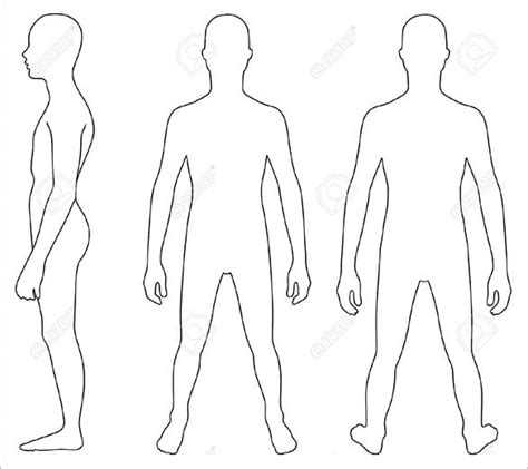 16 Human Body Outline Templates Doc Pdf