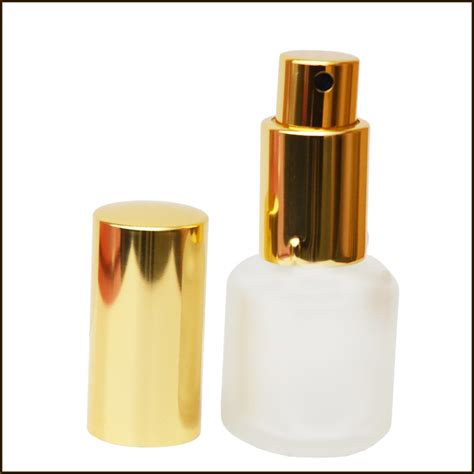 Vaporisateur verre sablé Hollywood Gold 30 ml avec spray or