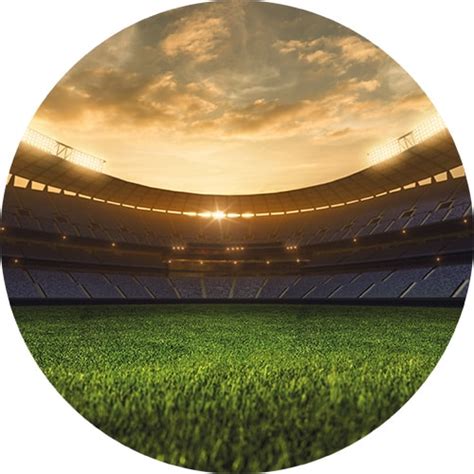 Football Stadium Sunset Design Circle Sailboard Backdrop Partyrama