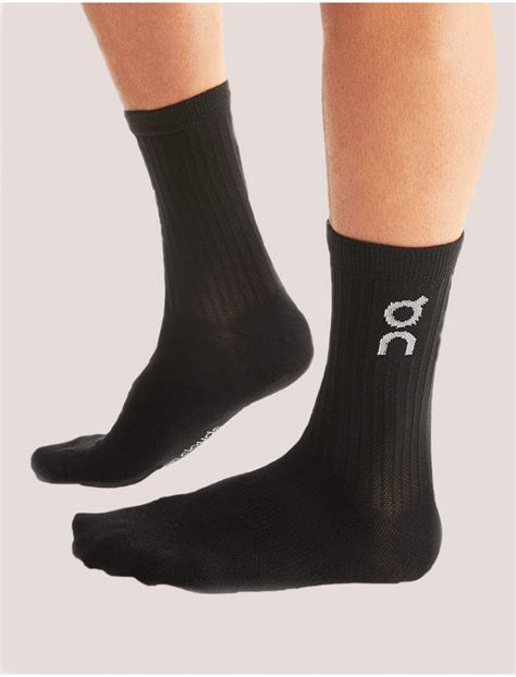 Calcet N On Running Logo Sock Negro Kamomeshop Es