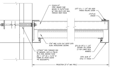 Cantilevered Metal Awning | A. Hoffman Awning Co