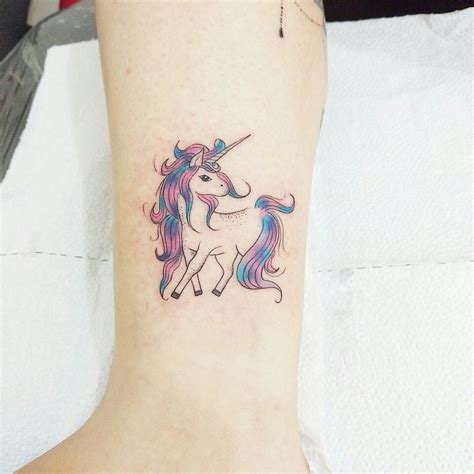 Unicornio Kawaii Tattoo - rainbow unicorn float