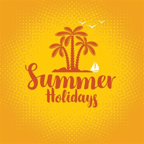 Premium Vector Summer Holidays Poster