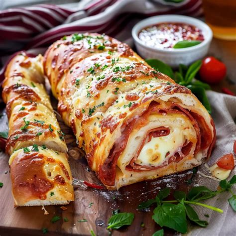 Bl Tterteig Stromboli Rezept Herzhaftes Italienisches Fingerfood