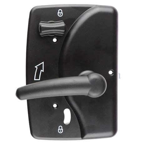 Trimark Model 030 0900 Rv Entry Door Lock Trimark Interior Handle Black Trimark 21396 05