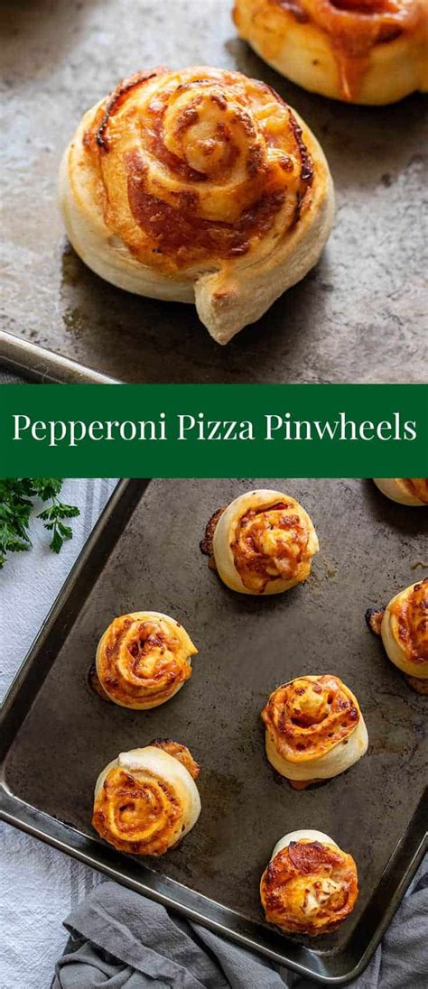 Pepperoni Pizza Pinwheels The Hungry Waitress