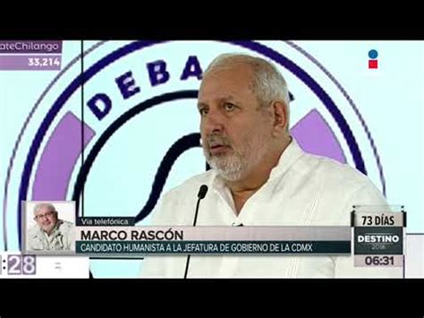 Marco Rascón Habla Sobre Su Participación En El Primer Debate