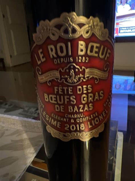 2018 Lionel Osmin Cie Vin de France Le Roi Boeuf Fête des Boeufs Gras