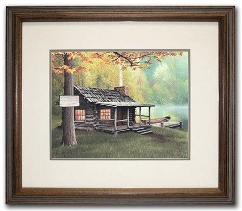 Welcome Home Original Painting By Ryan Kennedy Cabin Art Lake Art