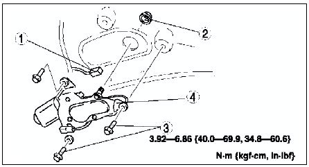 Mazda Service Manual Rear Wiper Motor Removal Installation Wiper