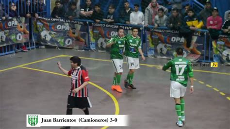 Pasión Futsal Tv Camioneros 4 vs Club de Amigos 1 Liga Nacional 2018