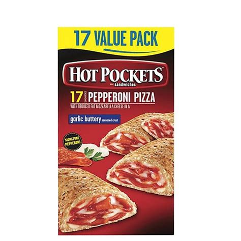 Hot Pockets Pepperoni Pizza Frozen Sandwiches Oz Instacart