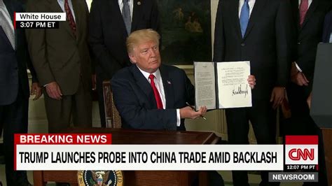 Trump Signs Order To Crack Down On China Trade Practices