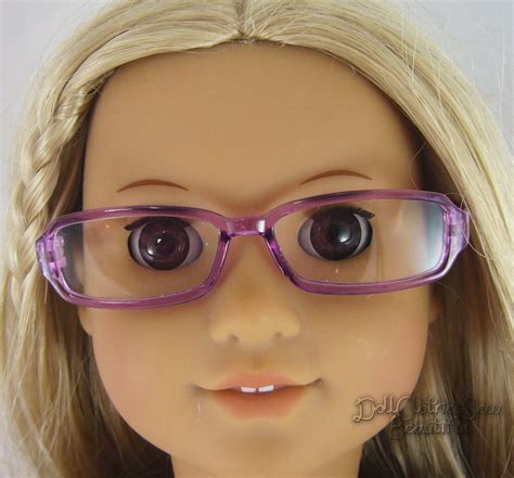 Purple Plastic Rim Eye Glasses For American Girl Doll Clothes Accessories Generic Doll