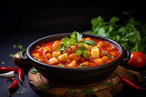 premium photo authentic mexican menudo soup  hominy